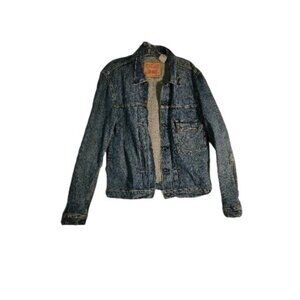 Vintage Levis Strauss & Co. Denim Trucker Jacket M Blue retro‎ Y2K 90's denim